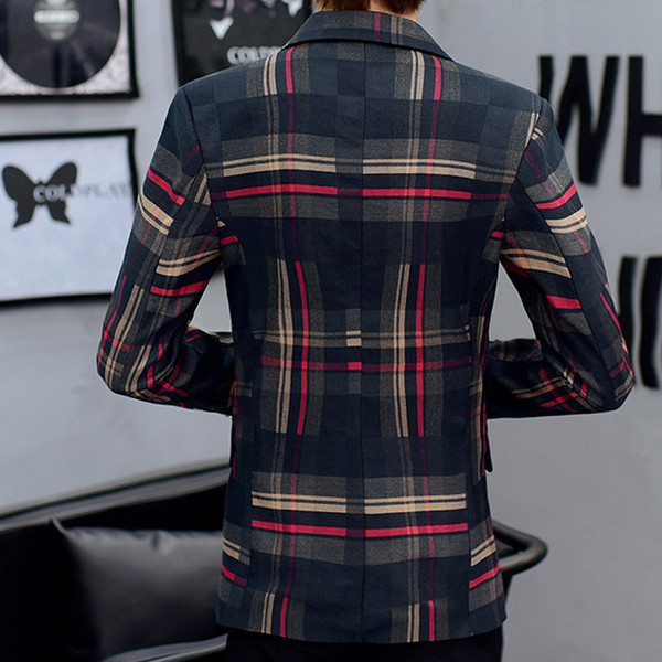 Небрежно мъжко карирано сако в два цвята