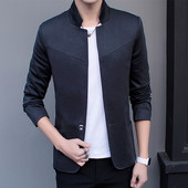 Изчистено мъжко сако в четири цвята с джобове