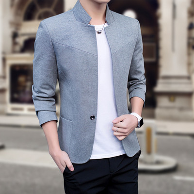 Изчистено мъжко сако в четири цвята с джобове