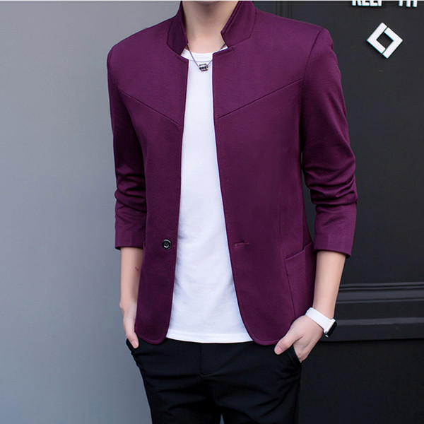 Изчистено мъжко сако в четири цвята с джобове