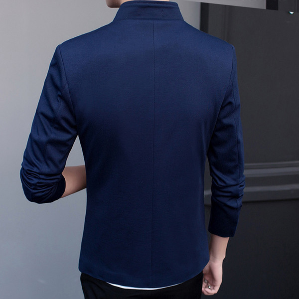 Изчистено мъжко сако в четири цвята с джобове