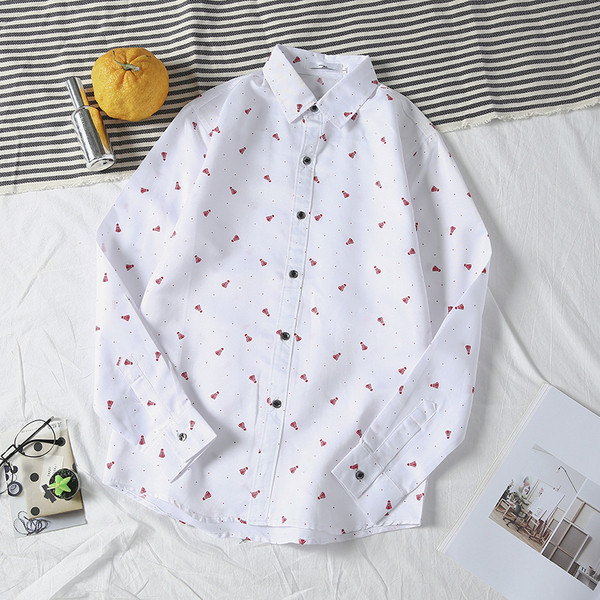 Мъжка модерна риза с десен в три цвята