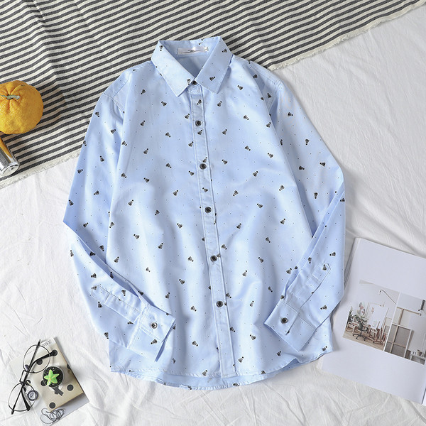 Мъжка модерна риза с десен в три цвята