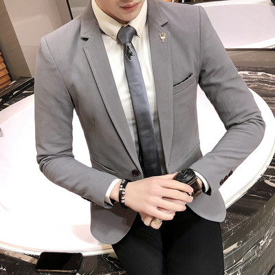 Stílusos férfi kabát zsebekkel és fém elemmel több színben