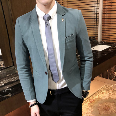 Stílusos férfi kabát zsebekkel és fém elemmel több színben