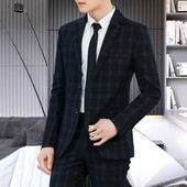 Elegáns férfi kockás kabát három színben