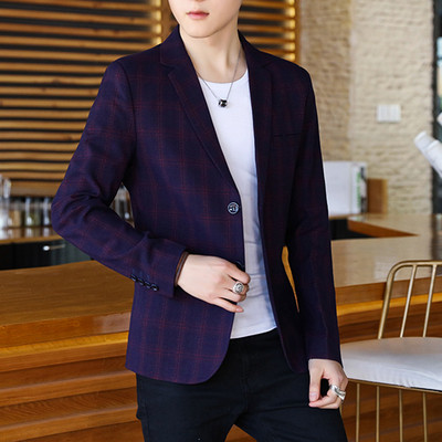 Elegáns férfi kockás kabát három színben