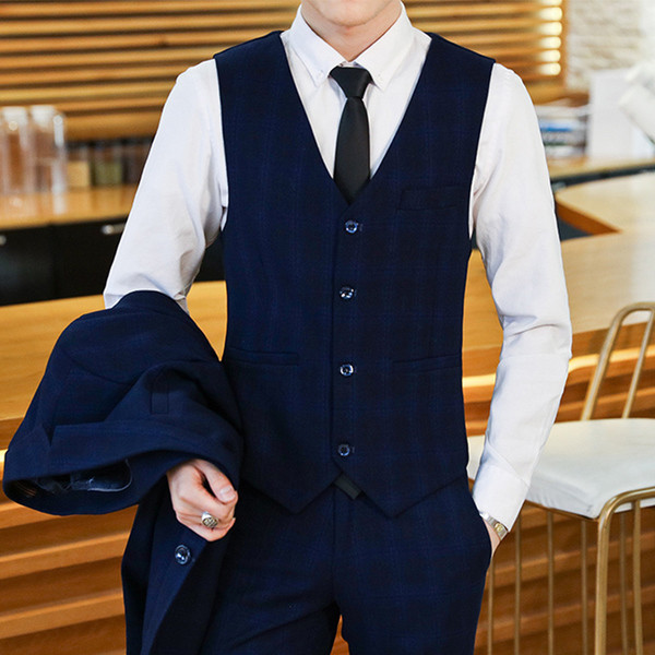 Elegáns férfi kockás kabát három színben