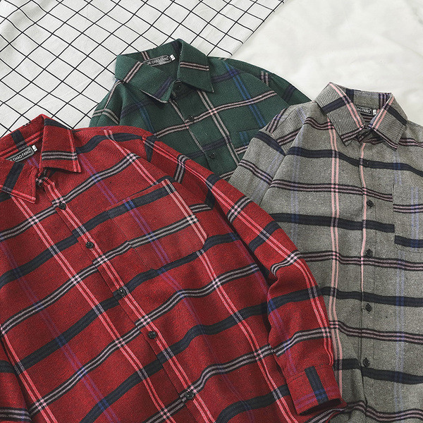 Памучна мъжка риза с дълъг ръкав в няколко цвята