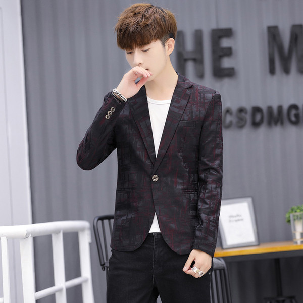 Стилно мъжко сако в четири цвята с джобове