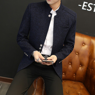 Modern férfi kabát négy színben, gombokkal