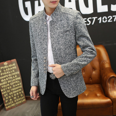 Modern férfi kabát négy színben, gombokkal