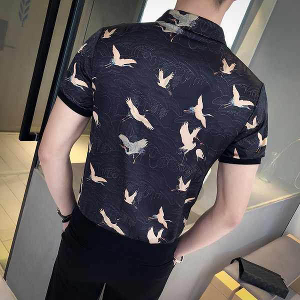 Új modell férfi tavaszi ing rövid ujjú és jobb két színben