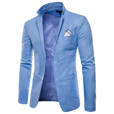 Небрежно мъжко сако в няколко цвята с джобове