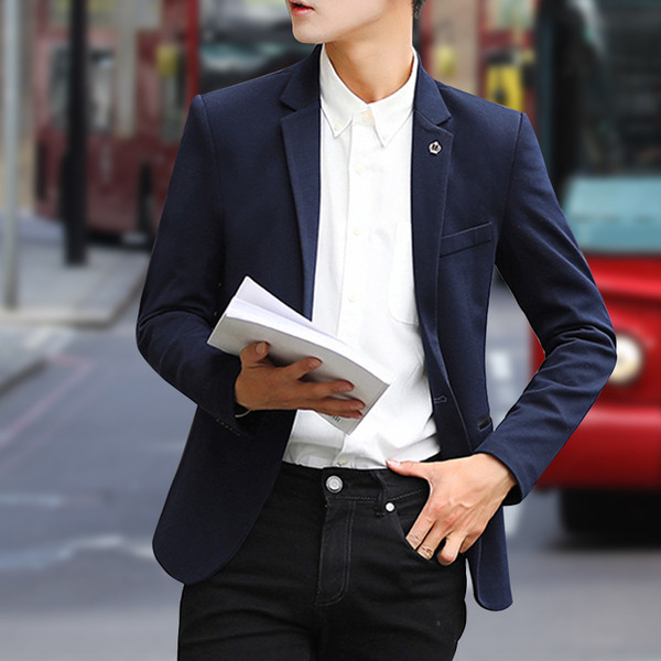 Елегантно мъжко сако в четири цвята с джобове