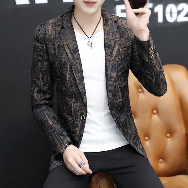 Стилно мъжко сако с копчета в четири цвята