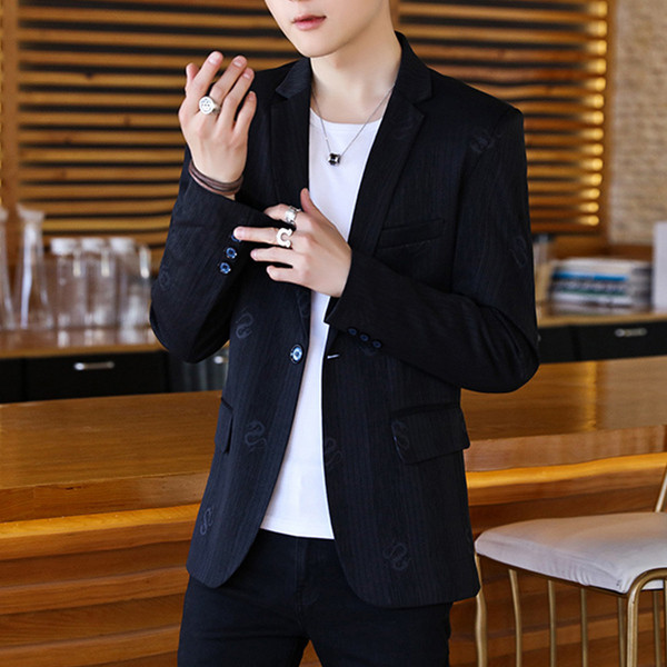 Мъжко небрежно сако в черен и син цвят