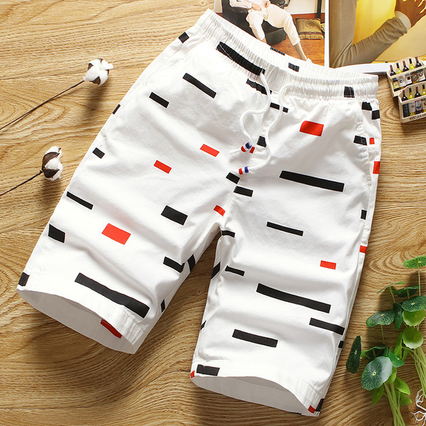 Мъжки къси панталони с  ластик в няколко цвята