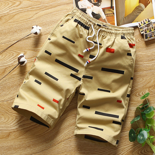 Мъжки къси панталони с  ластик в няколко цвята