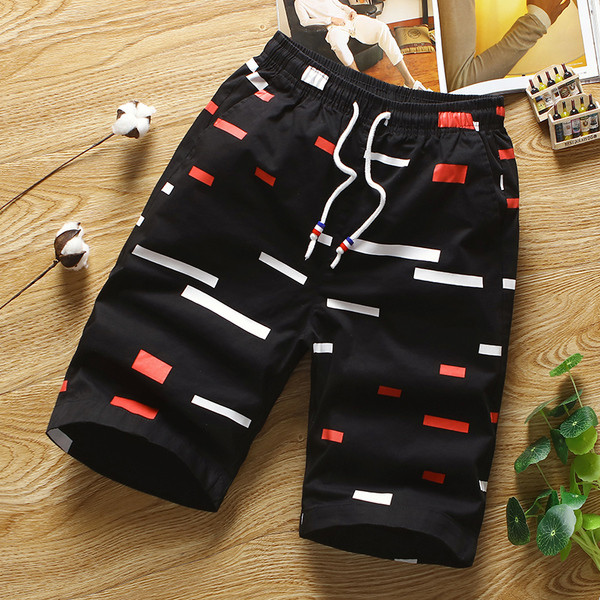 Мъжки къси панталони с  ластик в няколко цвята