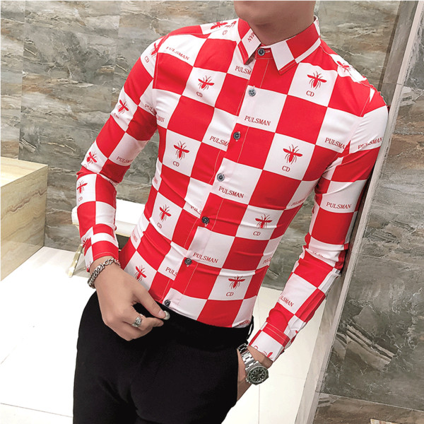 Актуална мъжка риза с дълъг ръкав в няколко цвята