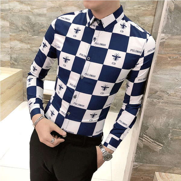 Актуална мъжка риза с дълъг ръкав в няколко цвята