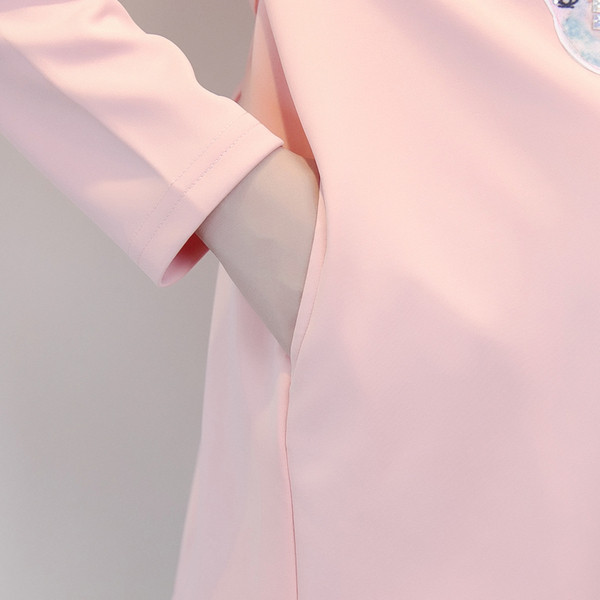 Ежедневна блуза за бременни жени в два цвята с щампа