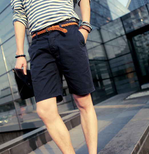 Модерни мъжки панталони за лятото къс модел в няколко цвята