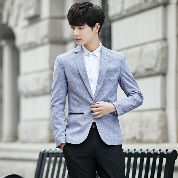 Официално мъжко сако в три цвята с метална декорация