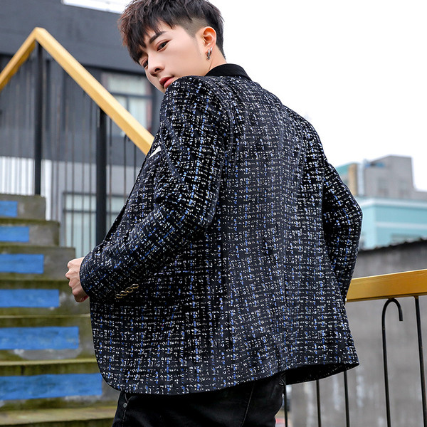 Moдерно мъжко сако в три цвята с джоб