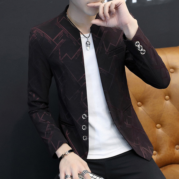 Стилно мъжко сако в два цвята с копчета