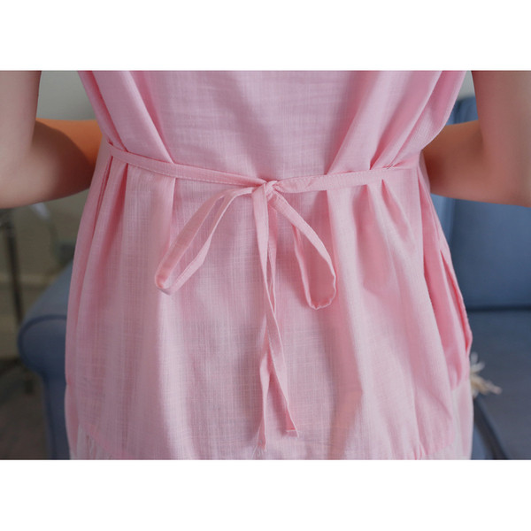 Ежедневна рокля за бременни жени с 3D елемент и бродерия