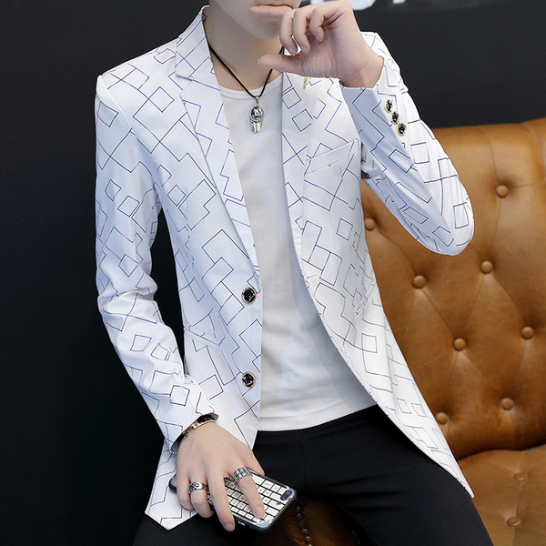 Елегантно мъжко сако в няколко цвята с цветни нишки