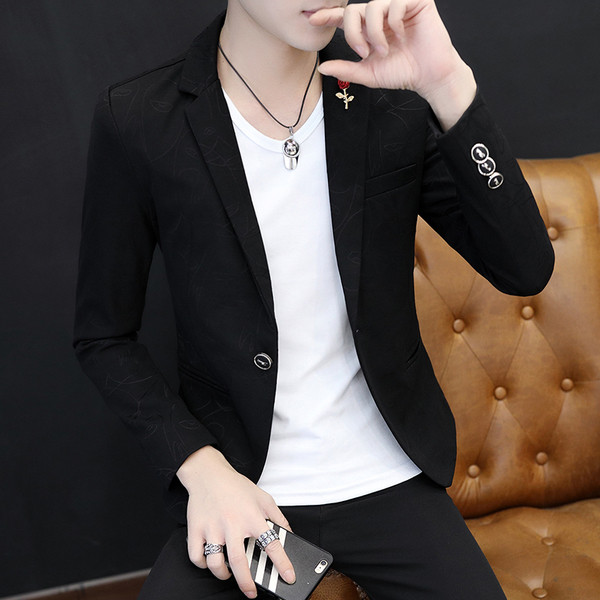 Модерно мъжко сако с брожка в три цвята