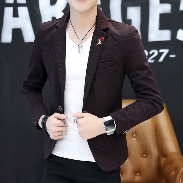 Модерно мъжко сако с брожка в три цвята