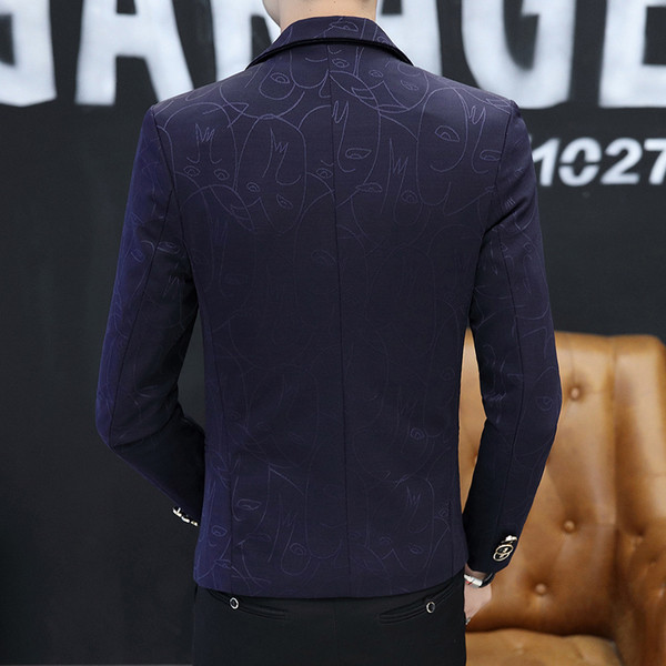 Модерно мъжко сако с брожка в три цвята