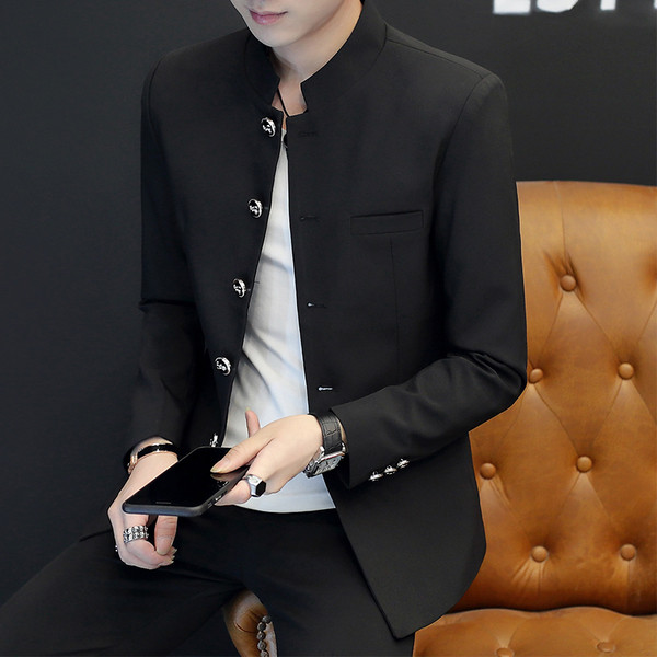 Елегантно мъжко сако в четири цвята с копчета