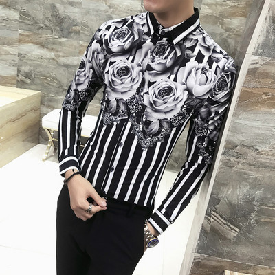 Cămașă modernă pentru bărbați model Slim în două culori