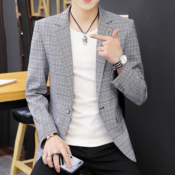 Модерно карирано сако за мъже в три цвята