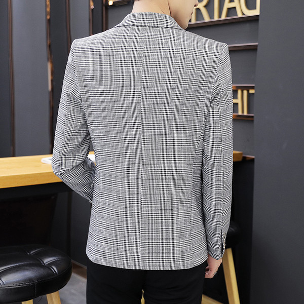 Модерно карирано сако за мъже в три цвята