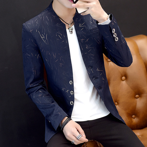 Стилно мъжко сако в няколко цвята на ленти