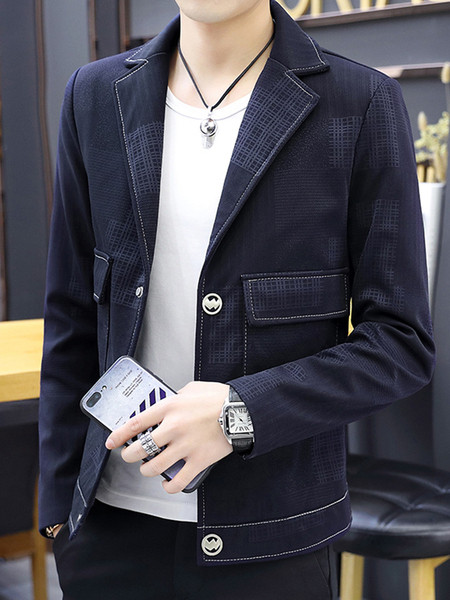 Небрежно мъжко сако с джобове в три цвята