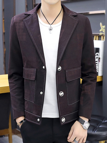 Небрежно мъжко сако с джобове в три цвята