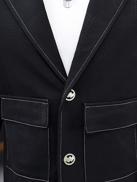 Небрежно мъжко сако с джобове в три цвята