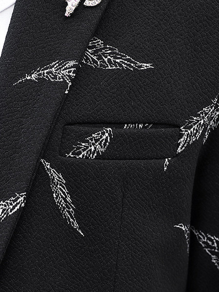 Мъжко стилно сако в три цвята с бродерия