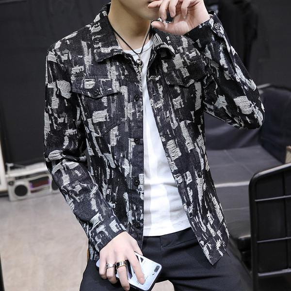 Небрежно мъжко пролетно сако с джобове в четири цвята