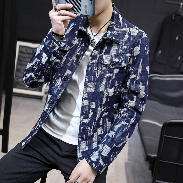 Небрежно мъжко пролетно сако с джобове в четири цвята