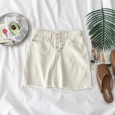 Fusta casual dama din denim in patru culori