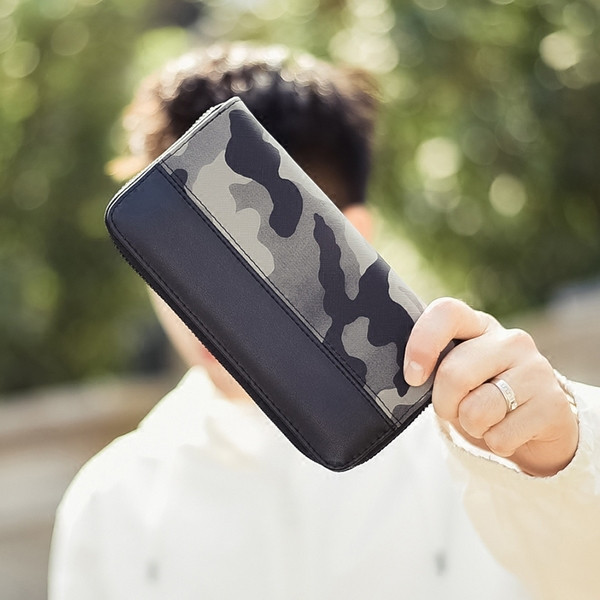 Модерен мъжки портфейл с камуфлажни мотиви в два цвята