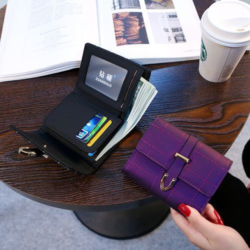 Модерен дамски портфейл в три цвята от еко кожа